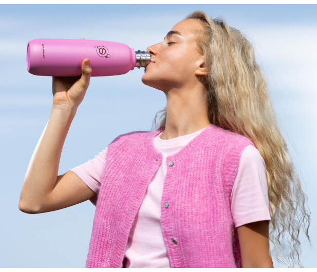 SodaStream Butelka termiczna Fizz&Go w kolorze różowym 0,9l - 1533422 - zdjęcie 4
